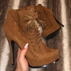 FINAL DISCOUNT!!Aldo fall high brown suede booties